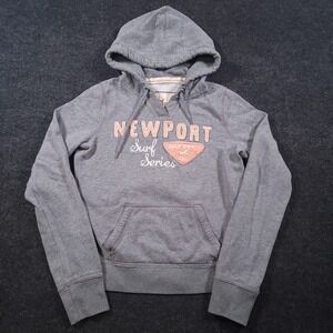 Hollister Newport Surf Series Gray Hoodie‎ Womens Medium